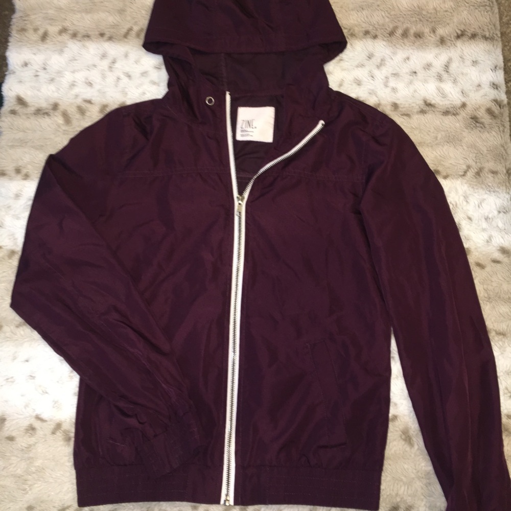 Burgundy Windbreaker